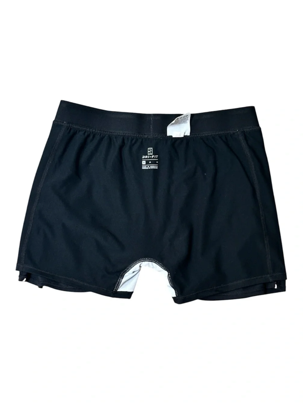 Nike Black Skort with White Piping and Swoosh Vintage
